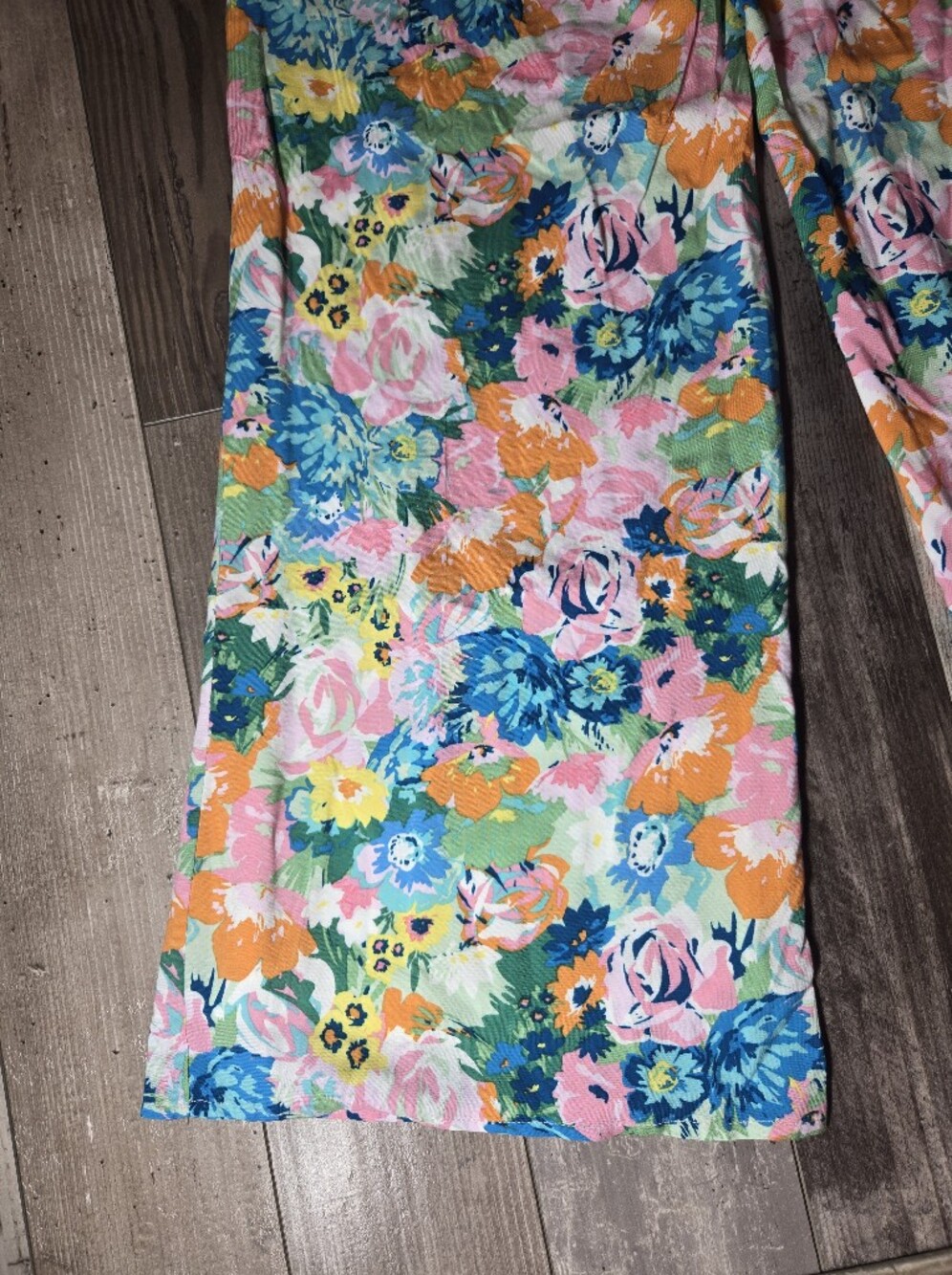 NWT Lulus Blooming Mood Sage Floral Print Smocked Wide Leg Pants Size XS - Picture 15 of 16